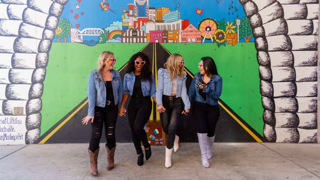 Nashville bachelorette; Nashville bachelorette activities; bachelorette photoshoots; bachelorette tours; mural tours; Nashville bride; Nash Bash; what do do in Nashville